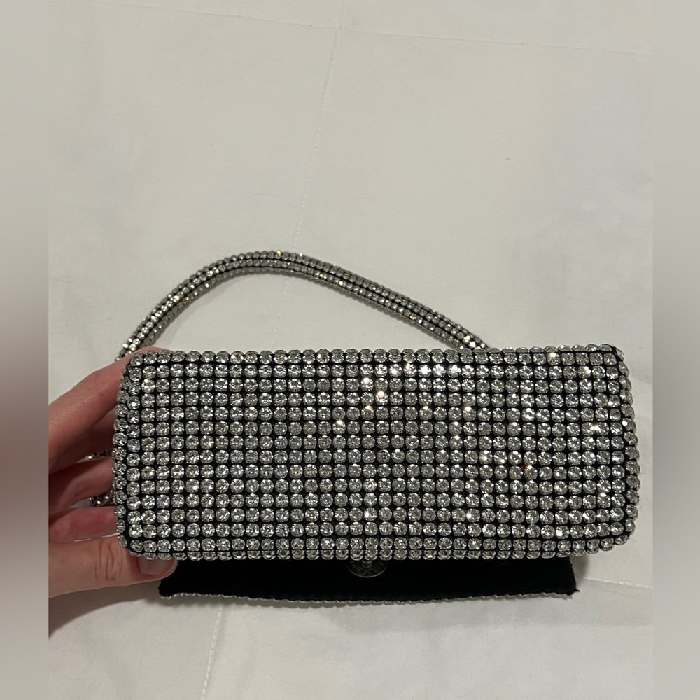 GIARITÉ Rio Silver Rhinestone Bag - Picture 10 of 15
